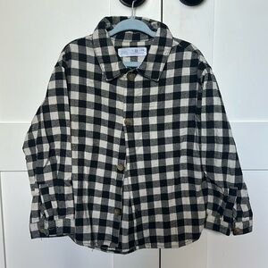 Zara Checkered button shirt. 4-5